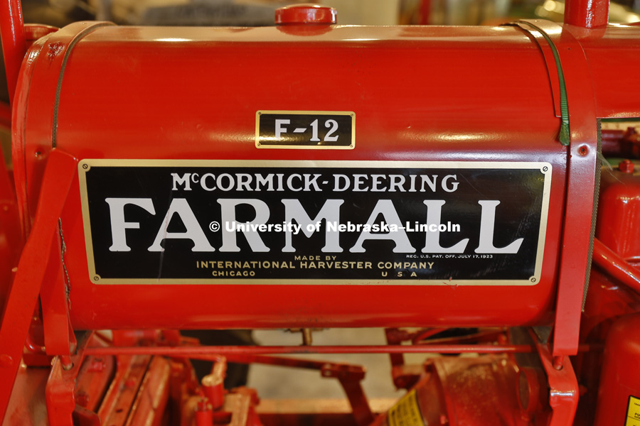 A Farmall F-14 tractor at the Lester F. Larsen Tractor Test and Power Museum. October 27, 2016. Photo by Craig Chandler / University Communication Photography.
