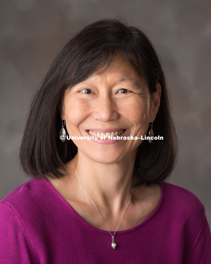 Studio portrait of Sally Wei, coordinator of Engineering Education and Outreach. May 18, 2017. Photo by Greg Nathan, University Communication Photography.