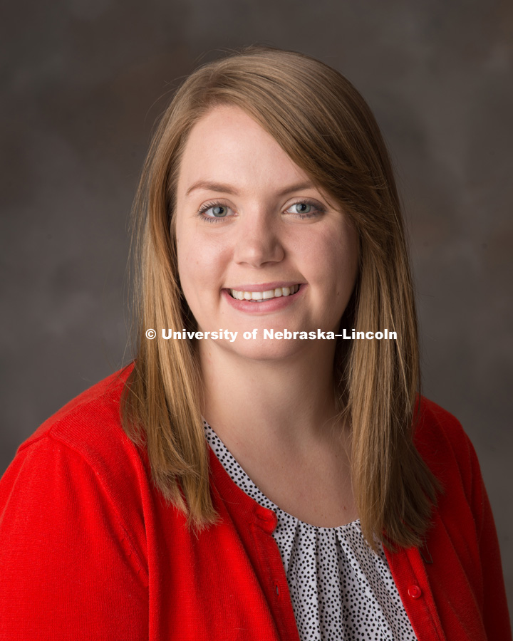 Studio portrait of Summer Woolsey, Financial Aid Advisor, Office of Scholarships and Financial Aid. May 18, 2017. Photo by Greg Nathan, University Communication Photography.