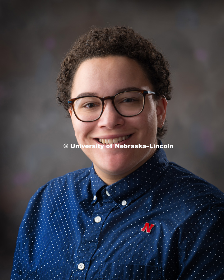 Studio portrait of Grace Stallworth, Project Associate for Bureau of Sociological Research (BOSR). July 20, 2018. Photo by Greg Nathan, University Communication Photography.