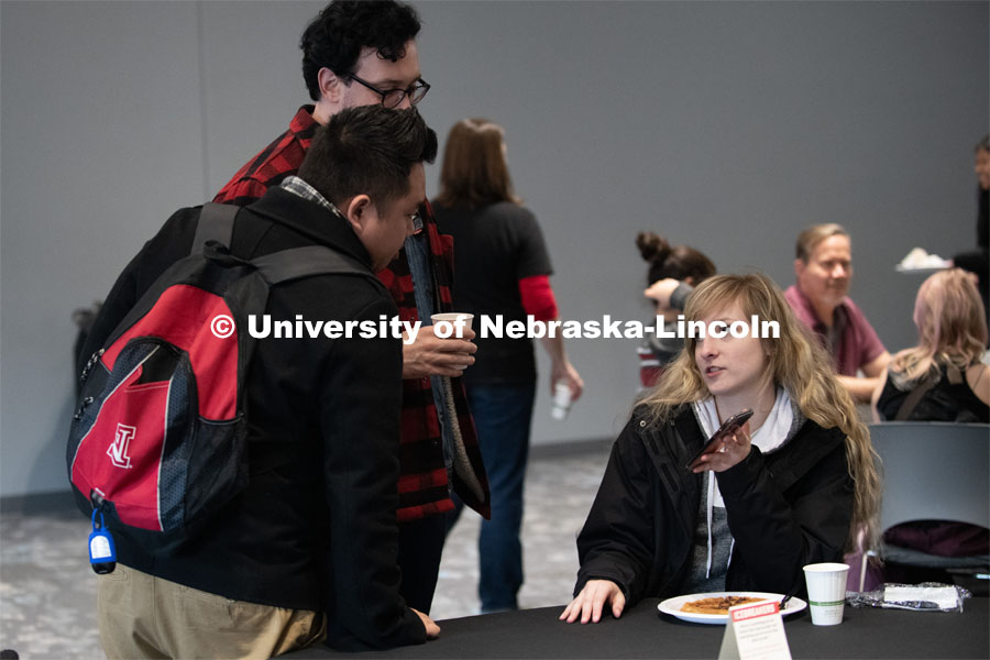 First Generation Nebraska kicks off its spring semester events with Welcome Back Waffles. It’s an opportunity to meet and network with other First-Generation students, faculty and staff and enjoy all you can eat waffles in the Willa Cather Dining Complex. January 29, 2020. Photo by Gregory Nathan / University Communication.