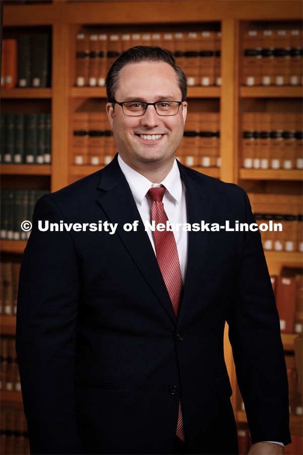 Brandon Johnson, Assistant Professor for the College of Law. College of Law faculty and staff photo shoot. August 15, 2023. Photo by Craig Chandler / University Communication.