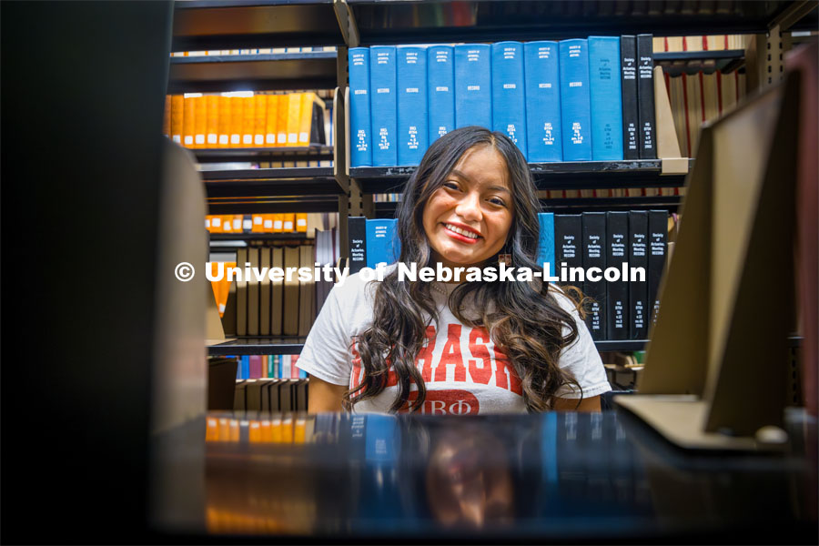 Isela Tercero, agricultural education and applied science double major, is from Broken Bow, Nebraska. September 26, 2023. Photo by Kristen Labadie / University Communication.