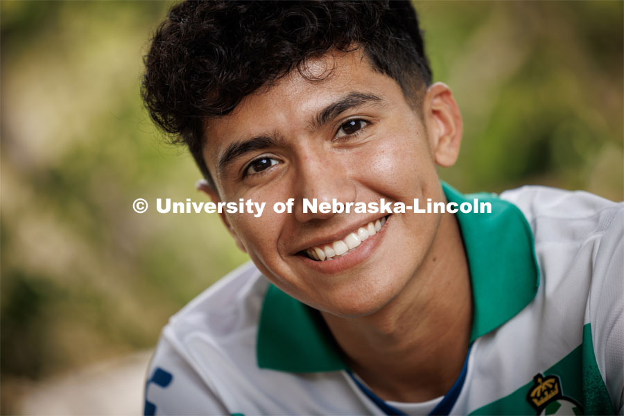 Juan Cervantes, Gilman Scholar and pre-dental hygiene major at the University of Nebraska–Lincoln. September 19, 2023. Photo by Craig Chandler / University Communication.