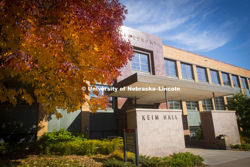 Keim Hall, fall east campus photos, October 22, 2014. Photo by Greg Nathan, University Communications Photographer.