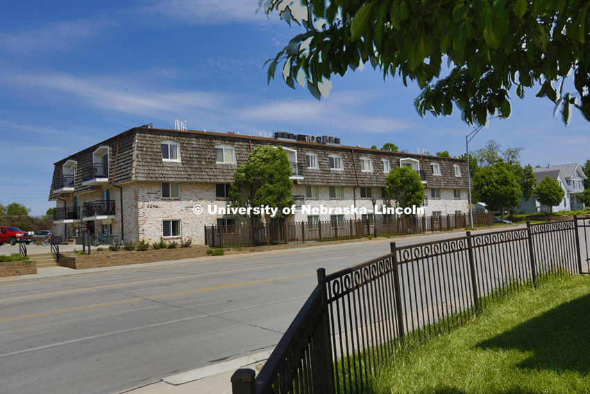 Vine Street Apartments.  Family Housing next to city campus.  May 13, 2015.  Photo by Craig Chandler / University Communications
