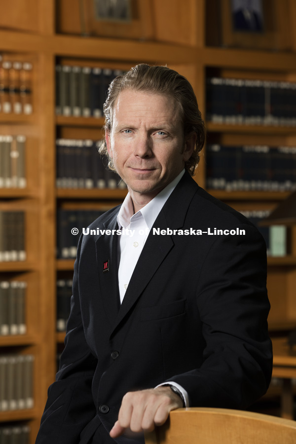 Anthony Schutz. Law College faculty and staff. January 27, 2016. Photo by Craig Chandler / University Communications