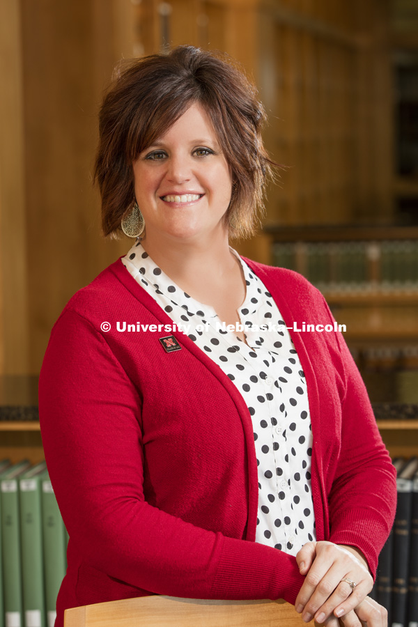 Katie Pfannenstiel. Law College faculty and staff. January 27, 2016. Photo by Craig Chandler / University Communications