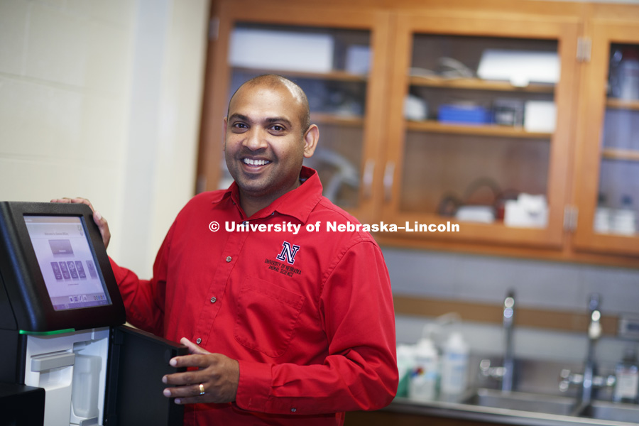 Samodha Fernando is one of 14 University of Nebraska researchers who are part of the Nebraska Food for Health Center created in part by gifts from the Raikes Foundation and the Bill and Melinda Gates Foundation.  September 9, 2016. Photo by Craig Chandler / University Communication.