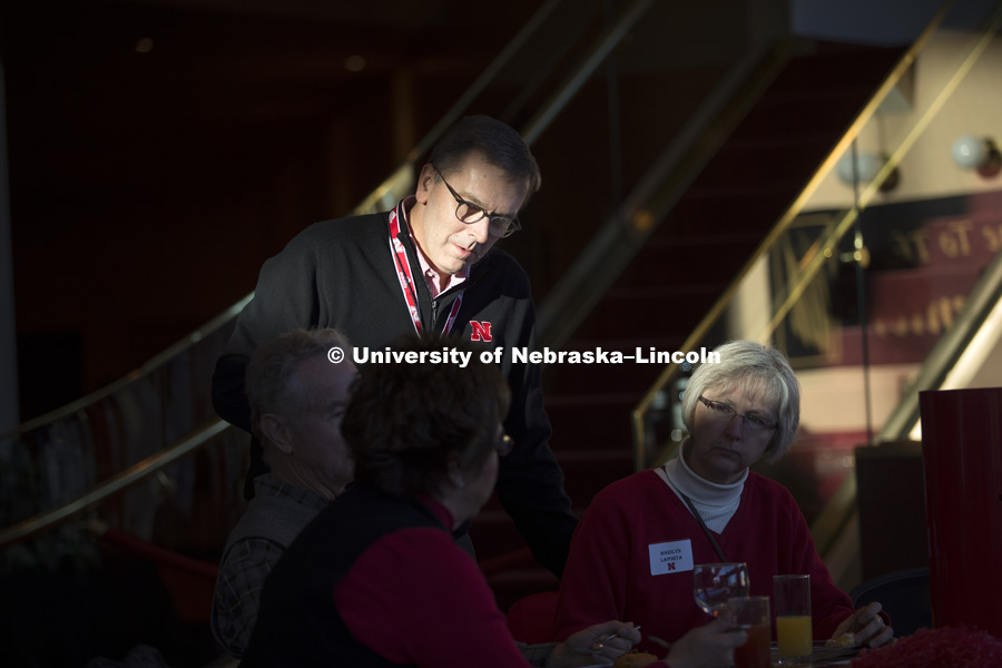 Chancellor Ronnie Green on game day. Huskers vs. Maryland football game. November 19, 2016. Photo by Craig Chandler / University Communication.