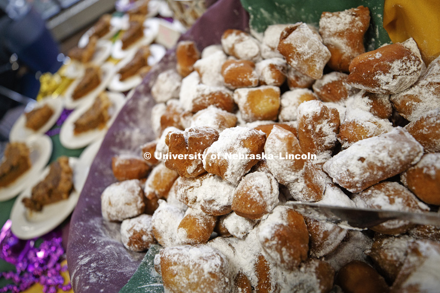 Beignets, pecan pie and pralines for dessert. It's Fat Tuesday at the East Campus Dining Hall. Chef Ron White, who grew up in uptown New Orleans and has been in Nebraska for 10 years, prepares his traditional Fat Tuesday feast of New Orleans cooking. 