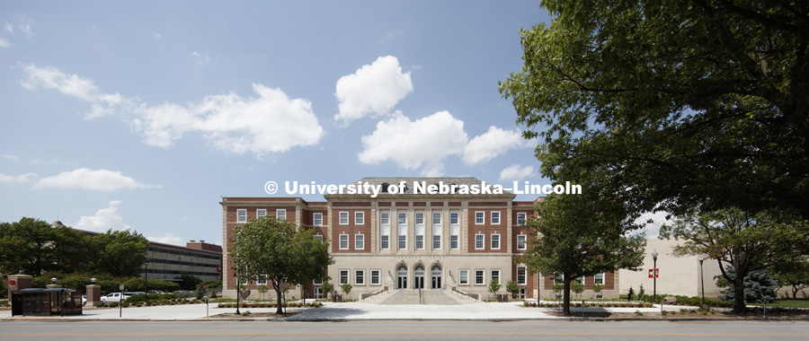 Pictured; Exterior of the south side of the Nebraska Union. June 23, 2017. Photo by Craig Chandler / University Communication.