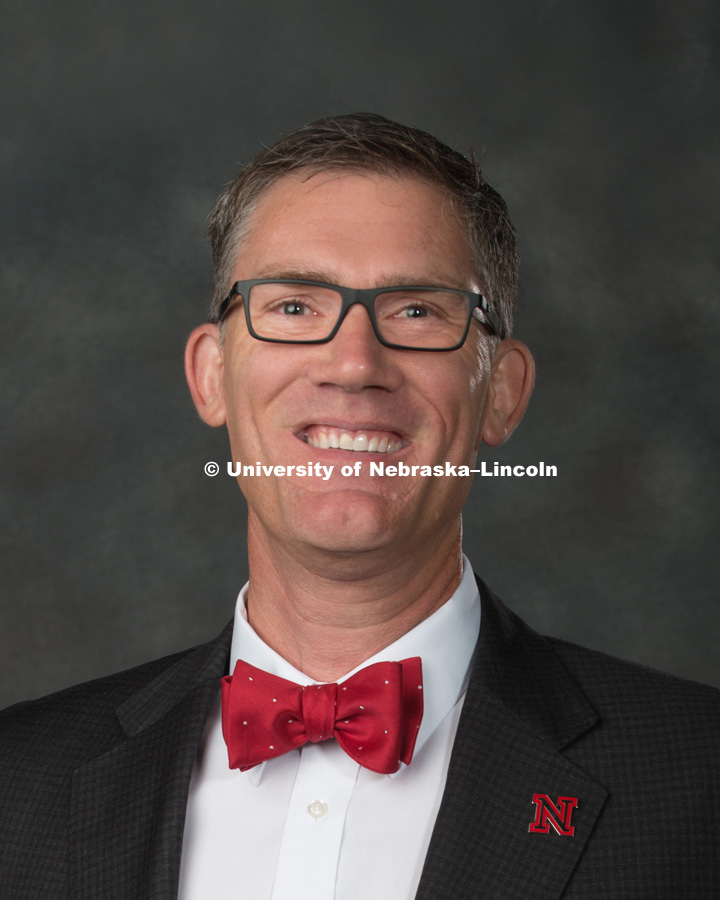 Studio portrait of Nick Pace, Professor and Chair, Educational Administration, College of Education and Human Sciences. New Faculty Orientation. August 16, 2017. Photo by Greg Nathan, University Communication Photography.