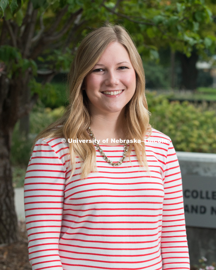 Taylor Hart, Recruitment Associate, College of Agricultural Sciences and Natural Resources. October 3, 2017. Photo by Greg Nathan, University Communication Photography.