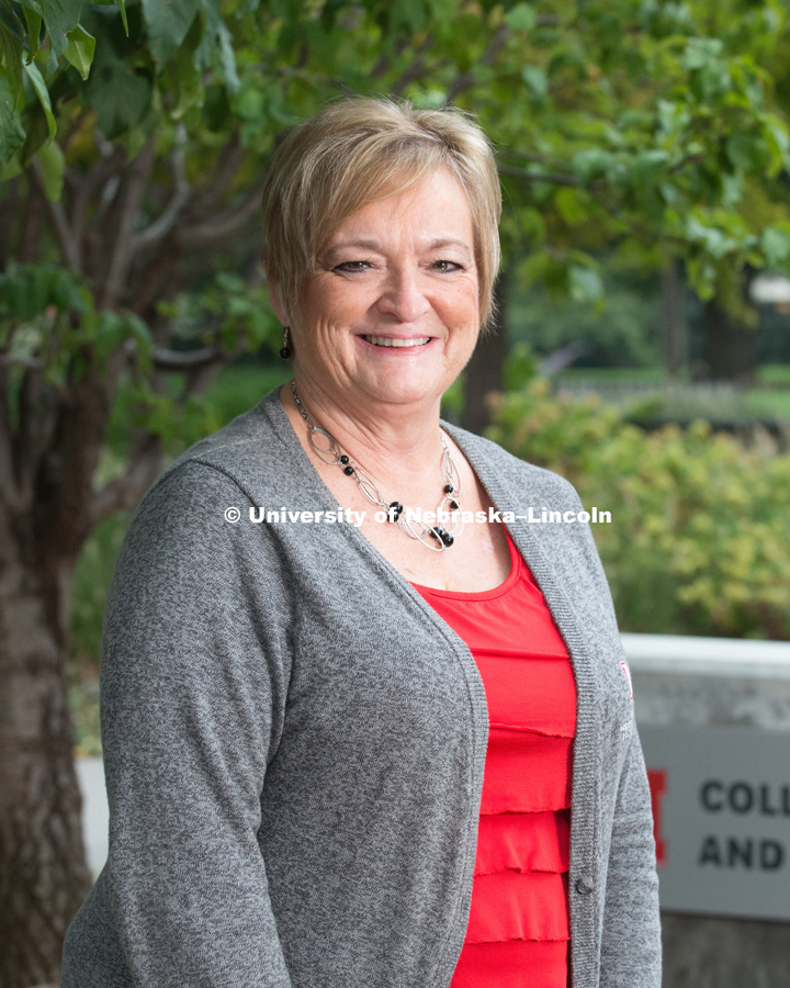 Diane Wasser, admissions recruiter for the College of Agricultural Sciences and Natural Resources. October 3, 2017. Photo by Greg Nathan, University Communication Photography.