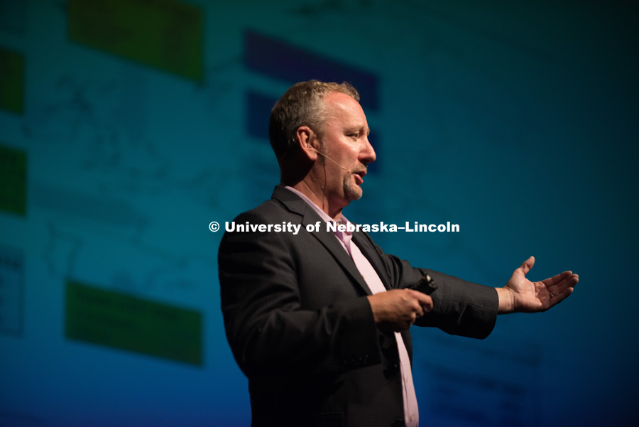 EN Thompson forum and student engagement with Mark Blyth. The title of the talk was “Why People Vote for Those Who Work Against Their Best Interests”. October 10, 2017. Photo by Greg Nathan, University Communication Photography.