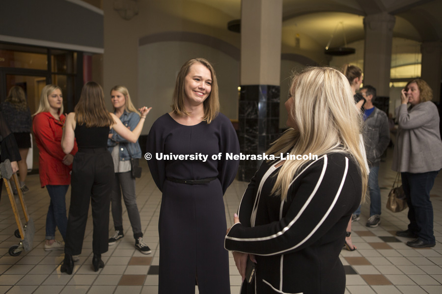 Jennifer Jorgensen, Assistant Professor in Textiles, Merchandising and Fashion Design. The Textiles, Merchandising and Fashion Design program at the University of Nebraska hosted their Student Runway Show downtown in the Gold's building. Friday, April 21,