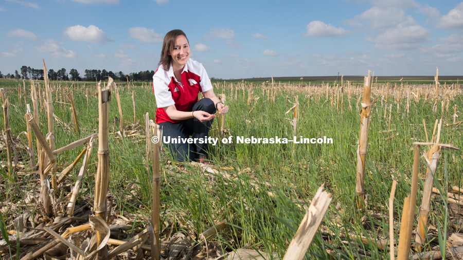 Andrea Basche, Assistant Professor of Agronomy and Horticulture, teaches students to communicate their science. Photo for the 2018 publication of the Strategic Discussions for Nebraska magazine. May 9, 2018. Photo by Greg Nathan, University Communication.