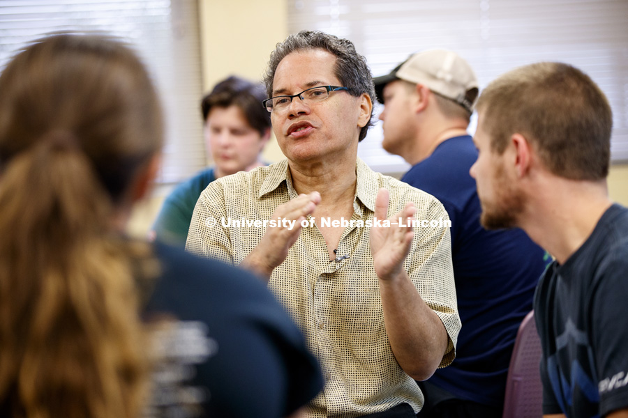 John Raible, Associate Professor in Teaching, Learning and Teacher Education. July 25, 2018. Photo by Craig Chandler / University Communication.