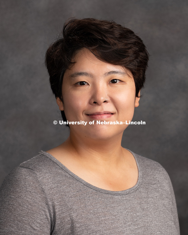 Studio portrait of Jooyeoun Jung, Assistant Professor of Practice for Food Science and Technology. New Faculty. August 15, 2018. Photo by Greg Nathan, University Communication Photography.