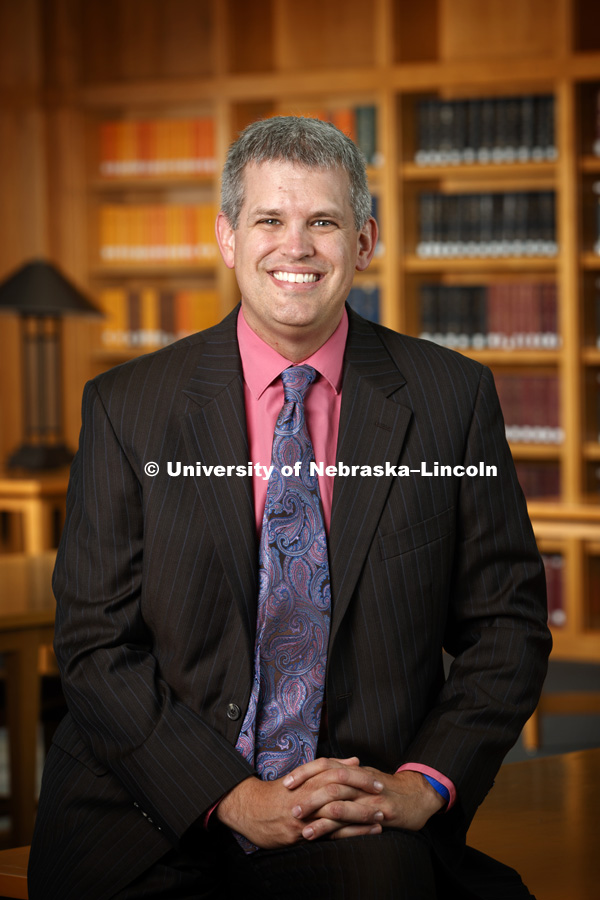 Brett Stohs, Clinical Associate Professor for the College of Law. Nebraska Law photo shoot. September 13, 2018. Photo by Craig Chandler / University Communication.