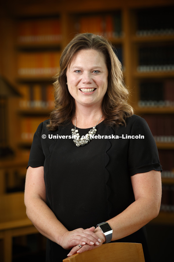 Tracy Warren, Assistant Dean of Admissions for the College of Law. Nebraska Law photo shoot. September 13, 2018. Photo by Craig Chandler / University Communication.