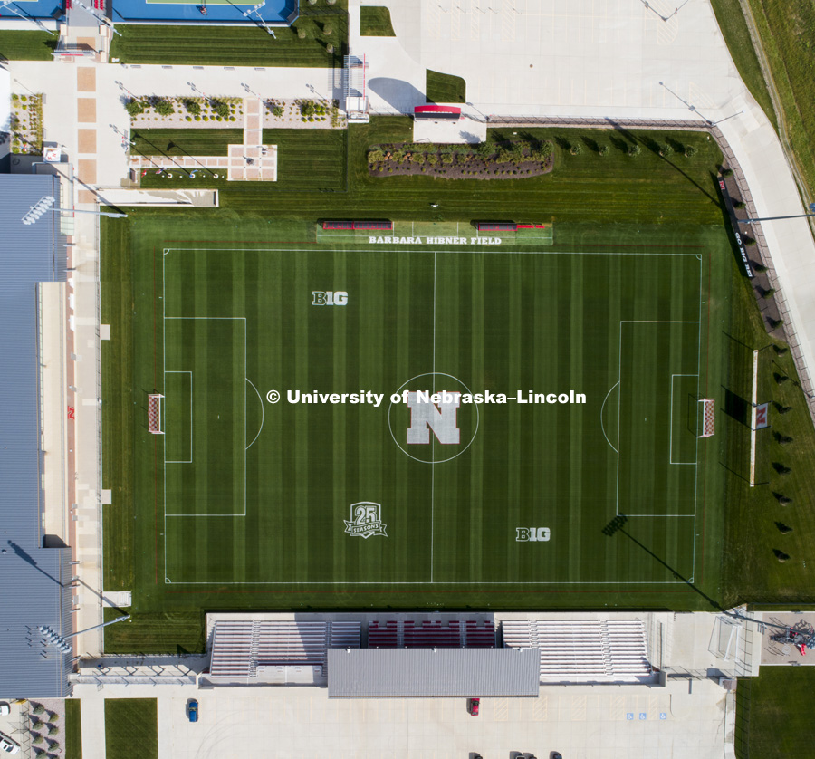 Barbara Hibner soccer field, Nebraska Athletics. September 19, 2018. Photo by Craig Chandler / University Communication.