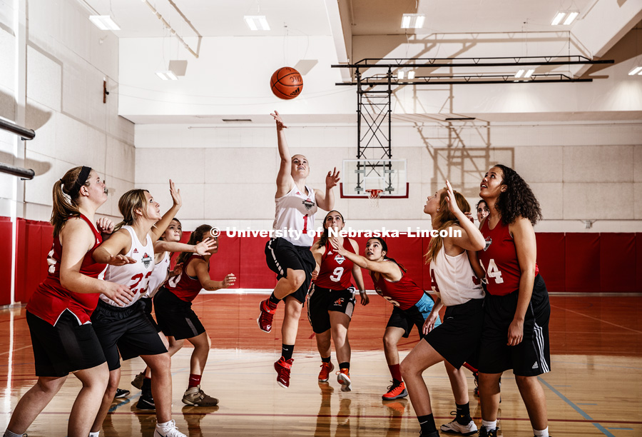 Nebraska women's club basketball. October 30, 2018. Photo by Craig Chandler / University Communication.
