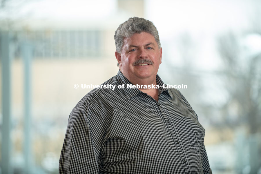 Larkin Powell, Professor for the School of Biological Sciences. Photo is for the University of Nebraska Global Engagement Annual Report, University Affairs. February 5, 2019. Photo by Greg Nathan, University Communication.