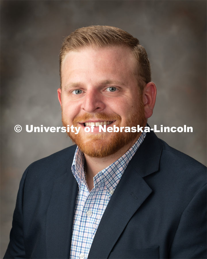 Studio portrait of Michael French, Head Livestock Judging Coach / Youth Educator for Animal Science, IANR. June 6, 2019. Photo by Greg Nathan / University Communication.