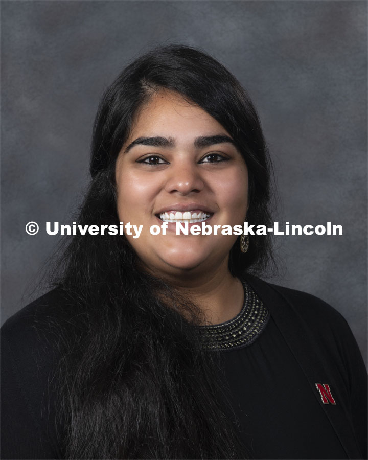 Studio portrait of Shruti Daggumati, Assistant Professor of Practice, Engineering Computer Science. New Faculty. August 21, 2019. Photo by Greg Nathan / University Communication Photography.