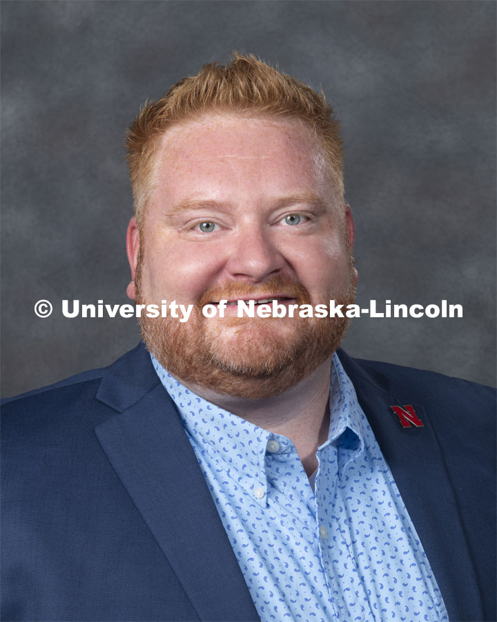 Studio portrait of Jason Headrick, Assistant Professor of Practice,
Agricultural Leadership, Education and Communication. New Faculty. August 21, 2019. Photo by Greg Nathan / University Communication Photography.