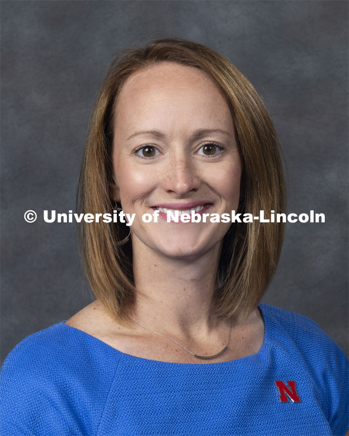 Studio portrait of Katherine Kreuser, Extension Educator, Metro District. New Faculty. August 21, 2019. Photo by Greg Nathan / University Communication Photography.