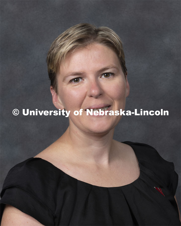 Studio portrait of Kristin Malek, Assistant Professor, Nutrition and Health Sciences. New Faculty. August 21, 2019. Photo by Greg Nathan / University Communication Photography.