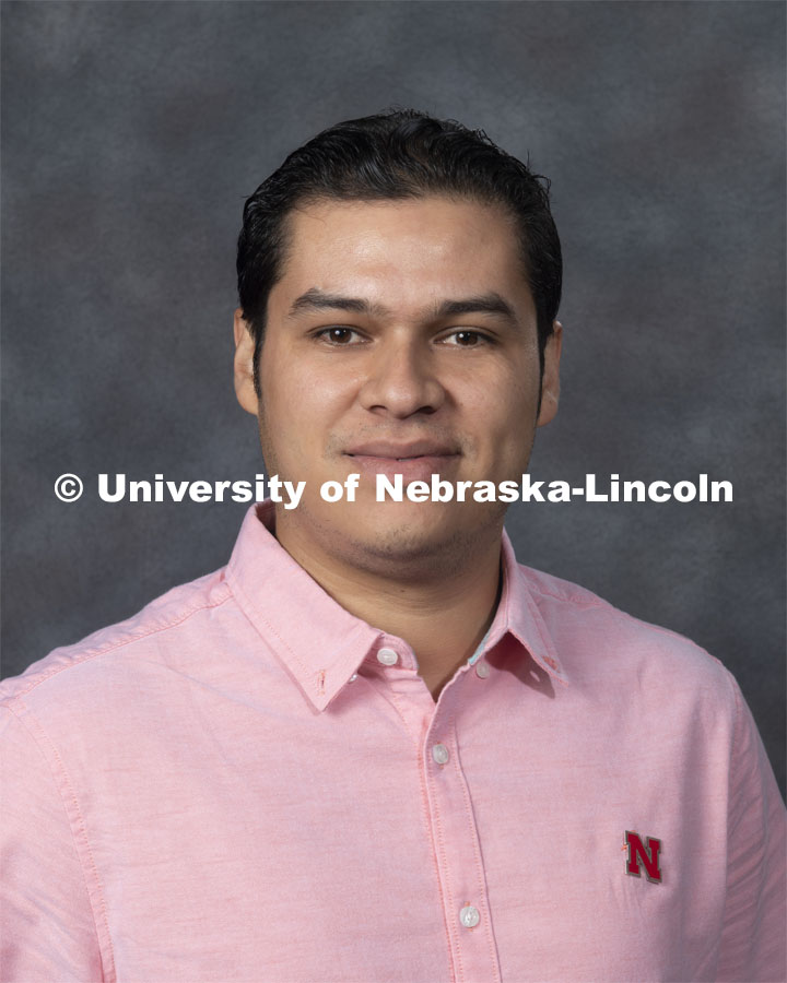 Studio portrait of Bismarck Martinez Tellez, Assistant Professor Scholarly Service, Food Processing Center. New Faculty. August 21, 2019. Photo by Greg Nathan / University Communication Photography.