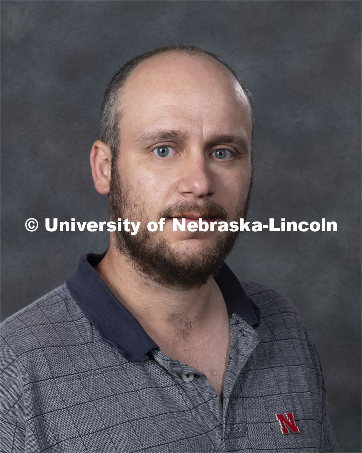 Studio portrait of Christopher Schafhauser, Assistant Professor, Mathematics. New Faculty. August 21, 2019. Photo by Greg Nathan / University Communication Photography.