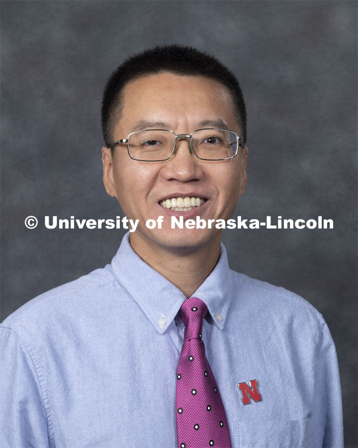Studio portrait of Yanbin Yin, Asociate Professor, Food Science and Technology. New Faculty. August 21, 2019. Photo by Greg Nathan / University Communication Photography.