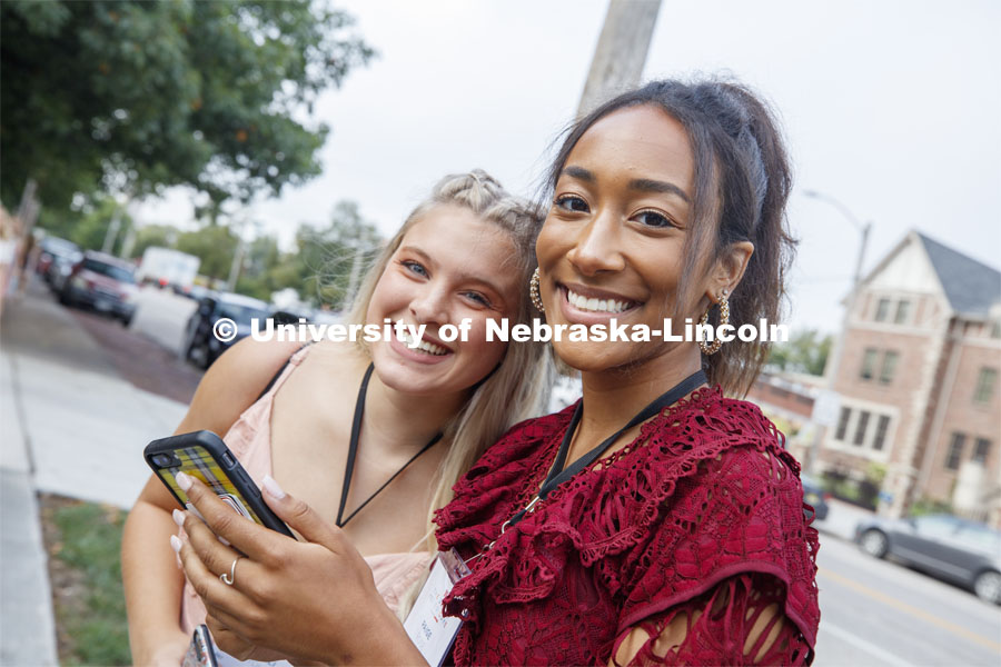 Sorority recruitment Sisterhood Day. August 22, 2019. Photo by Craig Chandler / University Communication.