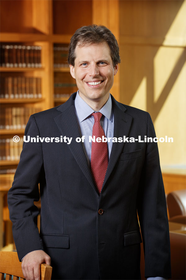 Eric Berger, Professor and Associate Dean for the College of Law. Nebraska Law photo shoot. September 13, 2019. Photo by Craig Chandler / University Communication.