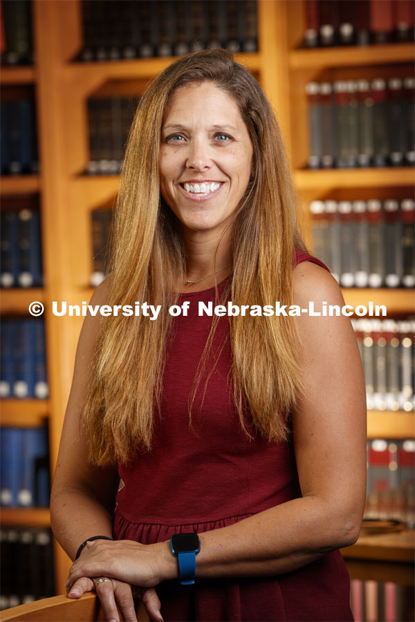 Jamie Cruise, Operations Coordinator and Assistant to the Dean for the College of Law. Law faculty staff photo shoot. September 13, 2019. Photo by Craig Chandler / University Communication.