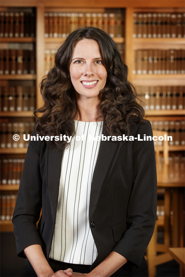 Terra Garay, Staff Associate for the College of Law. Nebraska Law photo shoot. September 13, 2019. Photo by Craig Chandler / University Communication.