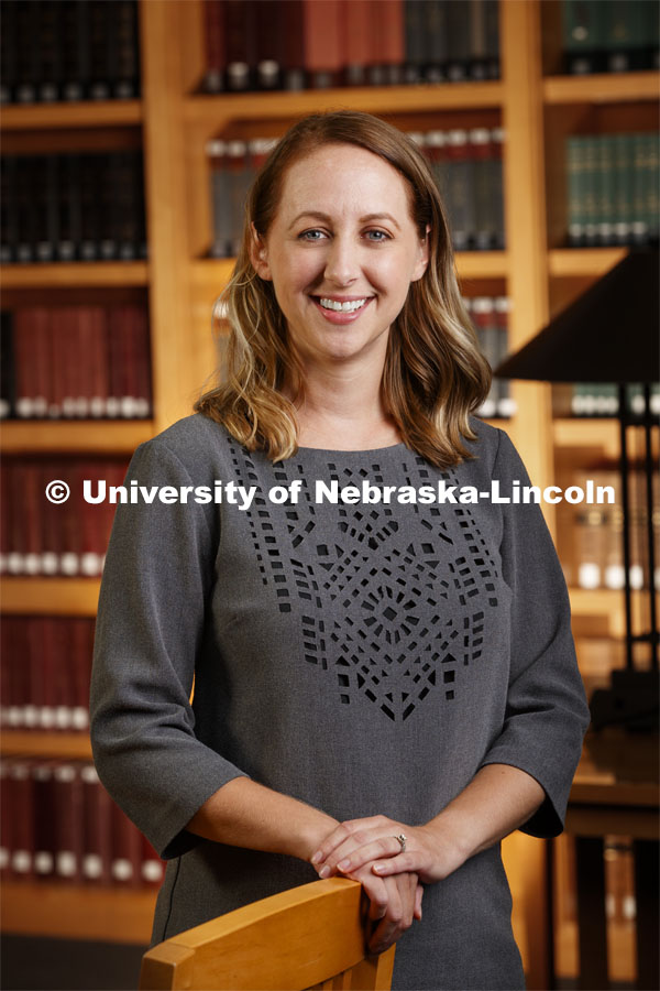 Kala Mueller, Director of Public Interest Programs for the College of Law. Nebraska Law photo shoot. September 13, 2019. Photo by Craig Chandler / University Communication.
