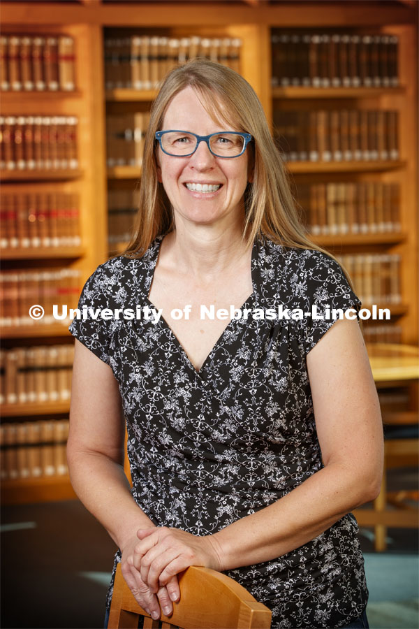 Joni Ringdahl, Law Library Accounting Technician for the College of Law. Nebraska Law photo shoot. September 13, 2019. Photo by Craig Chandler / University Communication.