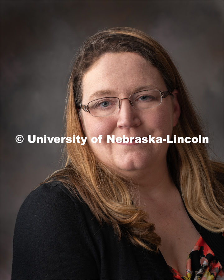 Studio portrait of Wendy Klein, Research Laboratory Manager, Animal Science. October 29, 2019. Photo by Gregory Nathan / University Communication.