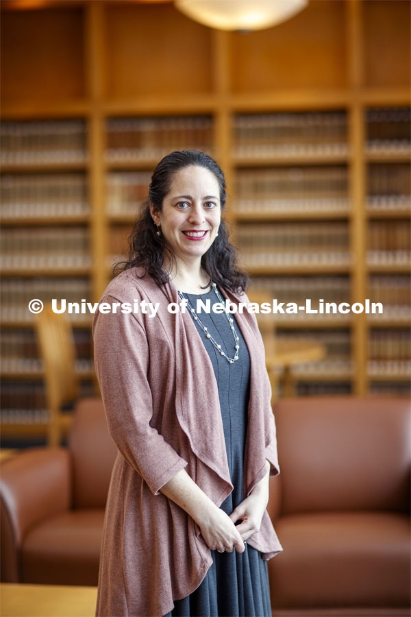 Kristen Blankley, Nebraska Law professor researching youth offenders in Nebraska. January 30, 2020. Photo by Craig Chandler / University Communication.