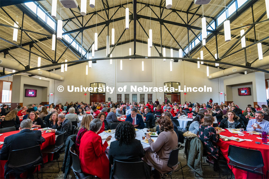 The N2025 strategic plan was released by Chancellor Ronnie Green during the State of Our University address. The Address was held at Innovation Campus. February 14, 2020. Photo by Justin Mohling / University Communication.