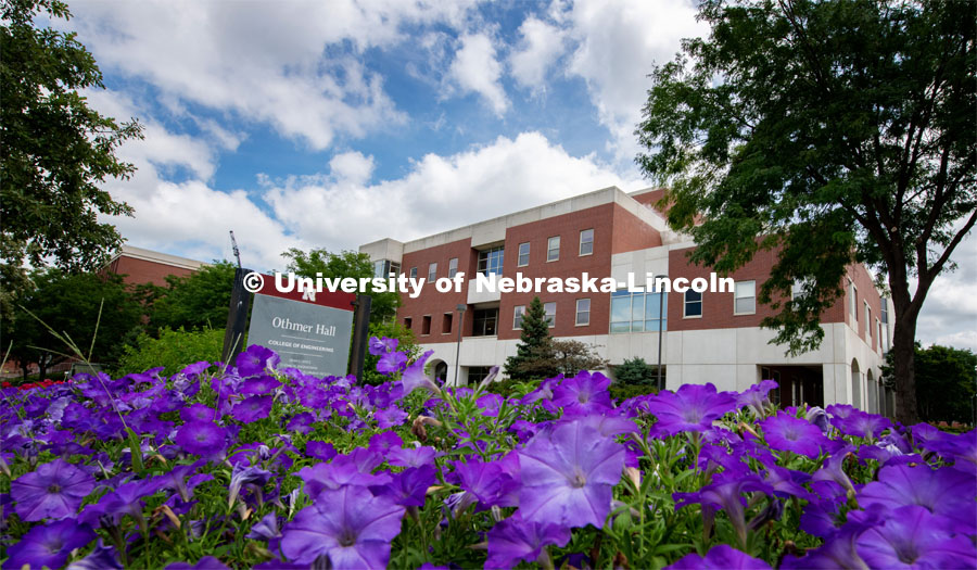Exterior shot of Othmer Hall on UNL’s City Campus. July 16, 2020. Photo by Greg Nathan / University Communication.
