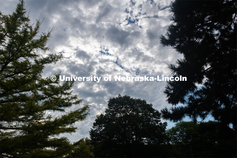 Late July cloud cover. July 29, 2020. Photo by Gregory Nathan / University Communication.