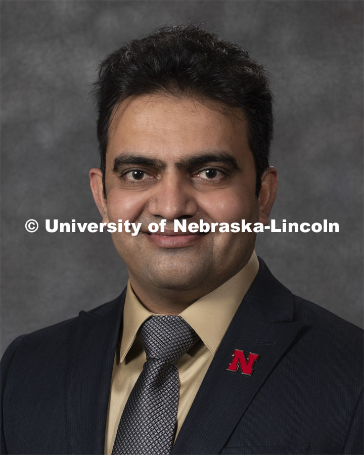 Studio portrait of Bhanwar Lal Puniya, Research Assistant Professor, Biochemistry. New Faculty. August 19, 2020. Photo by Greg Nathan / University Communication Photography.