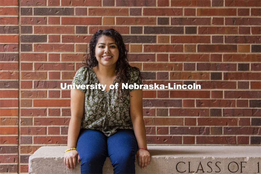 Jenny Figueroa is using the three-week session to bolster her academic career prior to graduating in December. November 23, 2020. Photo by Craig Chandler / University Communication.
